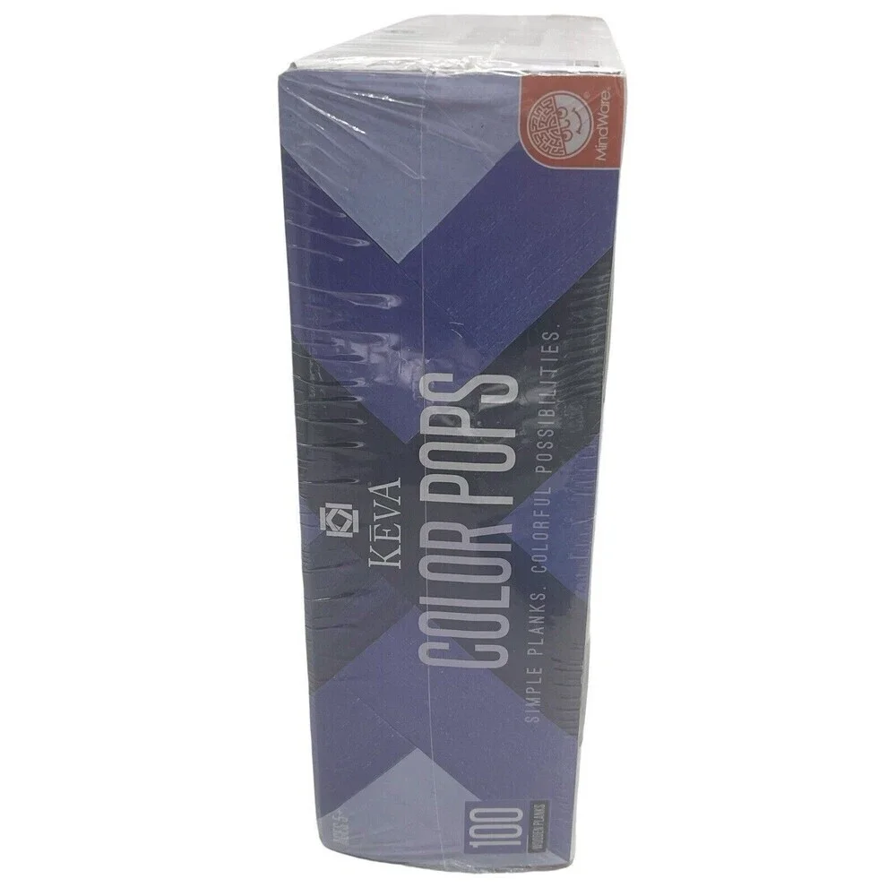 KEVA Color Pops Wooden Building Planks 100 Pieces NEW SEALED Shades of Purple